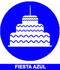 Cumpleaños Decoración Azul 1388